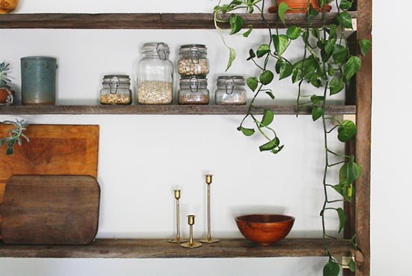 DIY Reclaimed Wood Bookshelf by Anna Elyce Smith #DIY #reclaimedwood #homedecor #rustic #farmhouse