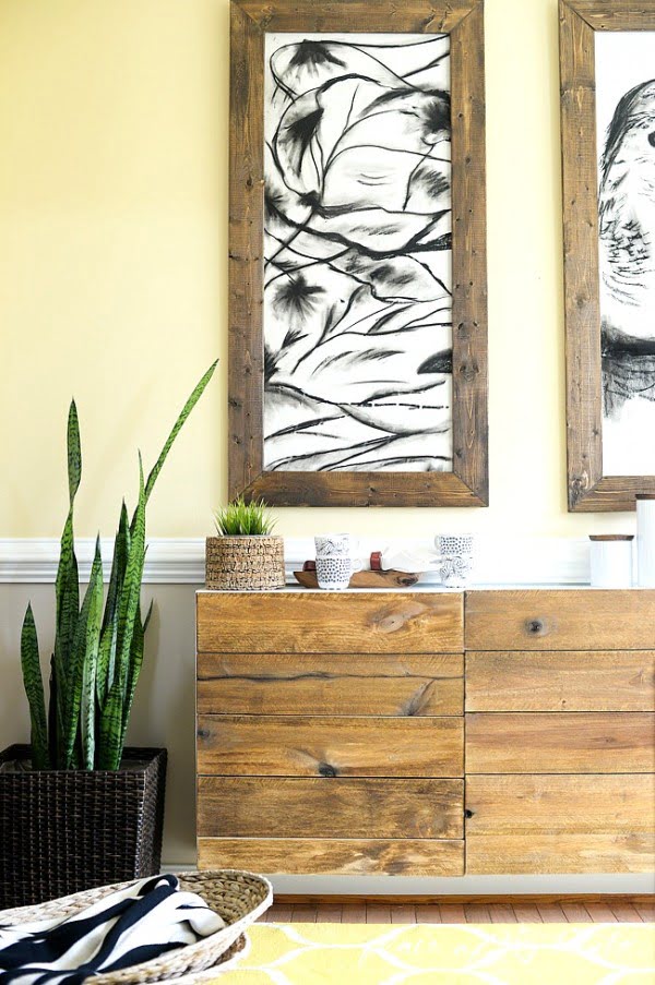 DIY RECLAIMED WOOD BUFFET #DIY #reclaimedwood #homedecor #rustic #farmhouse