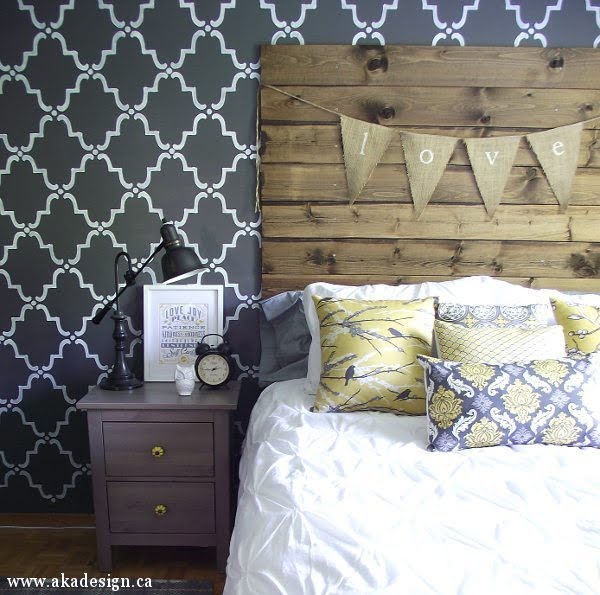 How to Make a Reclaimed Wood Headboard With New Wood For Less Than $50 #DIY #reclaimedwood #homedecor #rustic #farmhouse