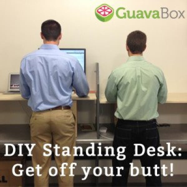 DIY Stand Up Desk, Gua-office Style! #DIY #homedecor #workspace #homeoffice #furniture