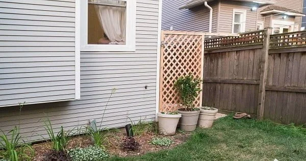 Build A Simple DIY Trellis Screen To Hide Ugly Areas In Your Backyard!    