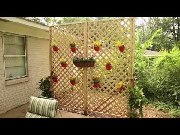 DIY Lattice Privacy Wall    