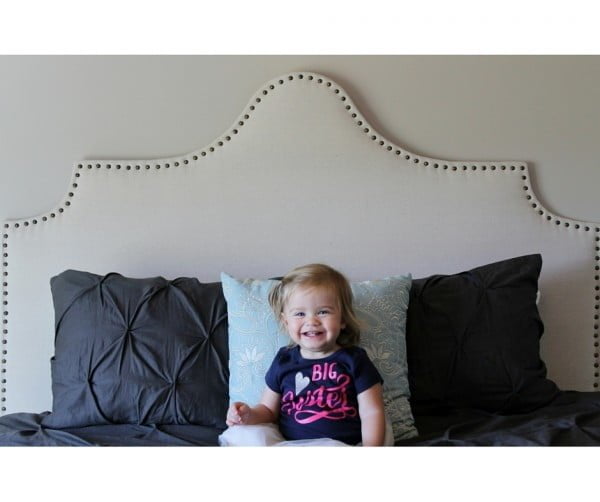 DIY Upholstered Headboard #diy #homedecor #bedroomdecor