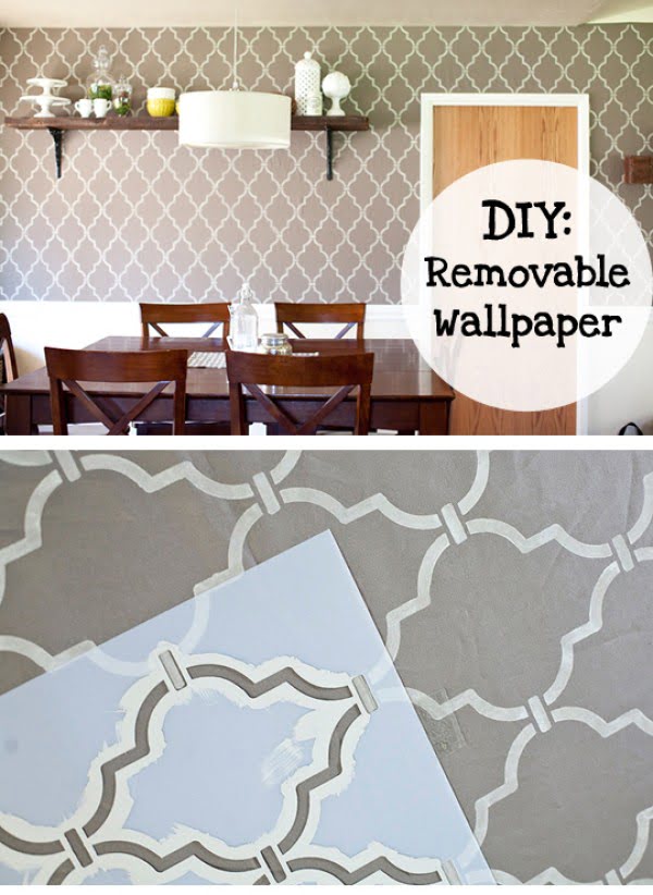 How to Make Removable Wall Paper #DIY #walldecor #homedecor
