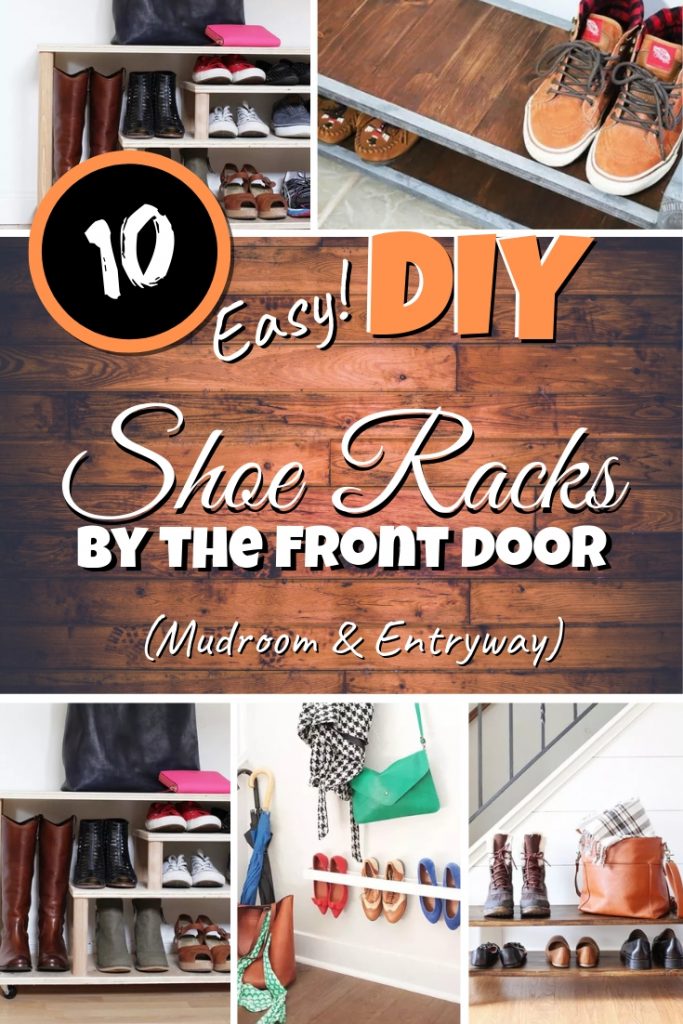 10 Easy DIY Shoe Racks by the Front Door (Mudroom or Entryway)