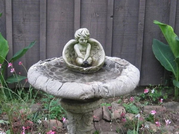 DIY solar powered bird bath fountain