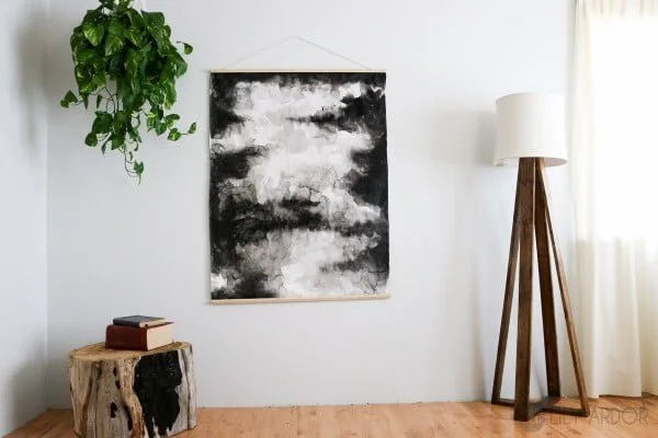 DIY Abstract Art (RARE) Fluid painting technique HACK     