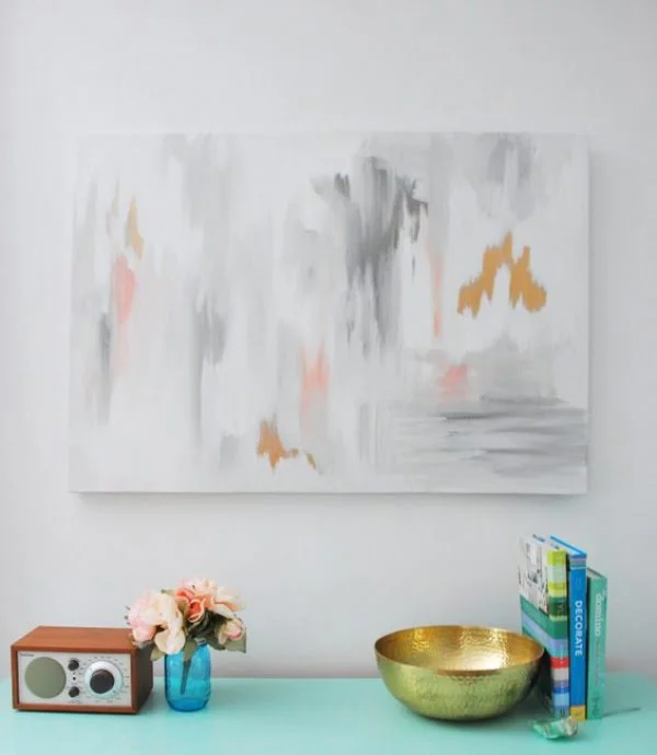 Make Your Own DIY Abstract Art With This Tutorial     