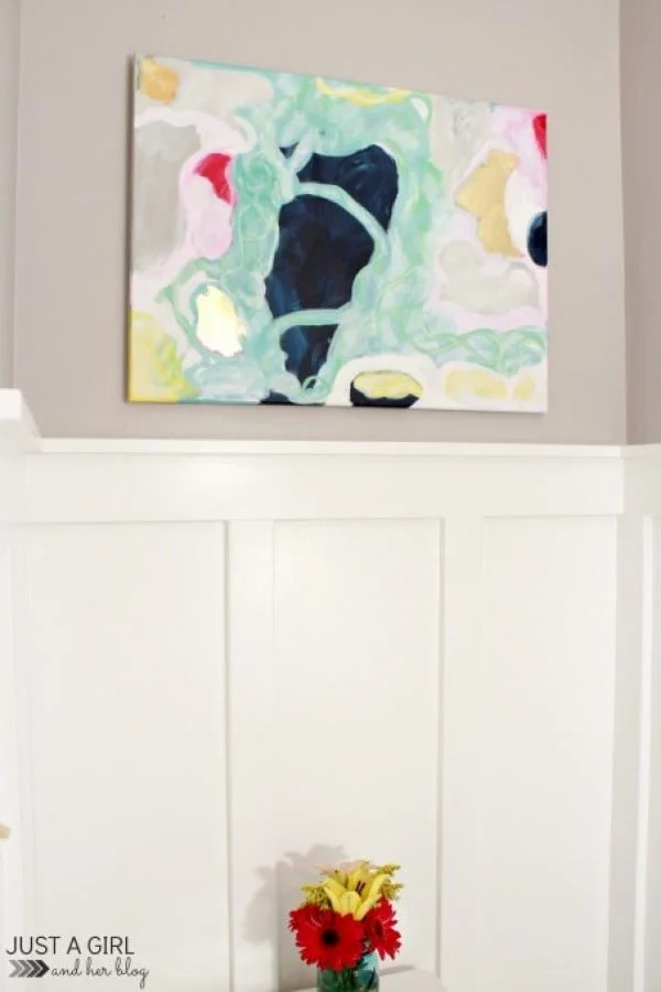 Pinterest-Inspired DIY Abstract Art     