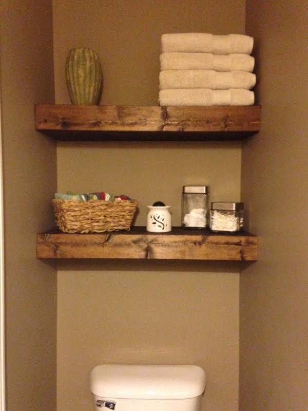 30 Easy DIY Bathroom Shelves to Increase Your Storage 