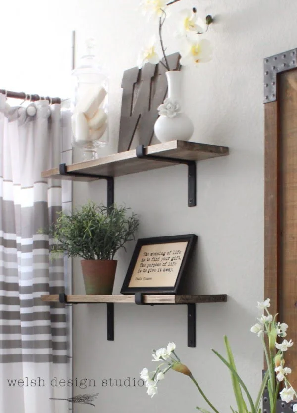 DIY Industrial Shelves for the Bathroom – Welsh Design Studio   decor    
