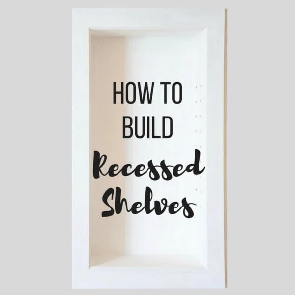 How to Build Recessed Bathroom Shelves   decor    