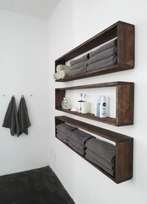 DIY Wall Shelves in the Bathroom   decor    