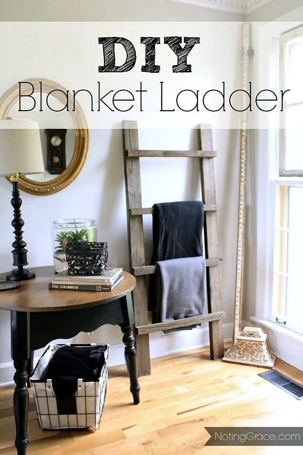 DIY Blanket Ladder     