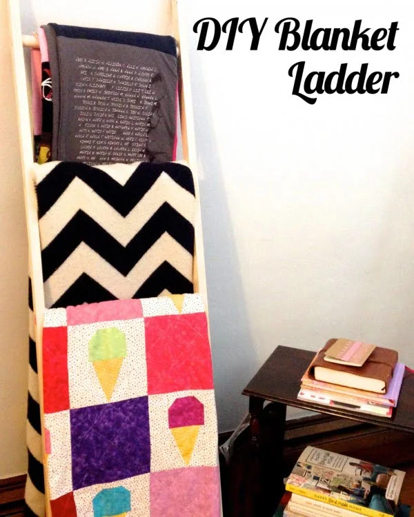 DIY Blanket Ladder     