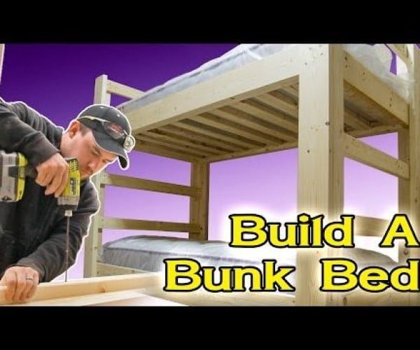 Easy and Strong 2x4 & 2x6 Bunk Bed #DIY #furniture #bedroomdecor #homedecor