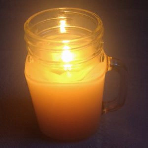 DIY-Butterbeer Candle