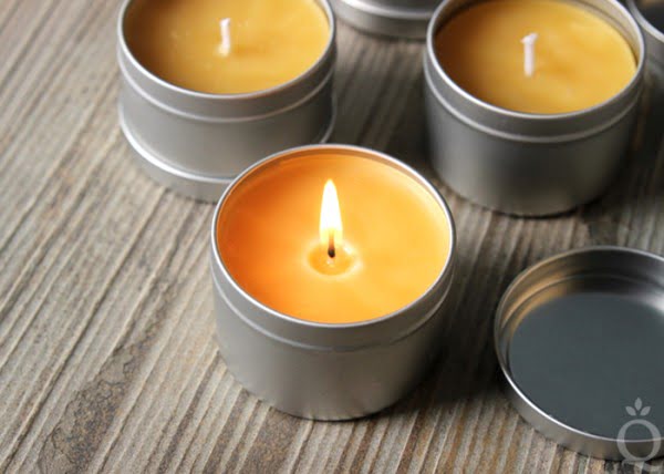 DIY Bourbon & Beeswax Candles