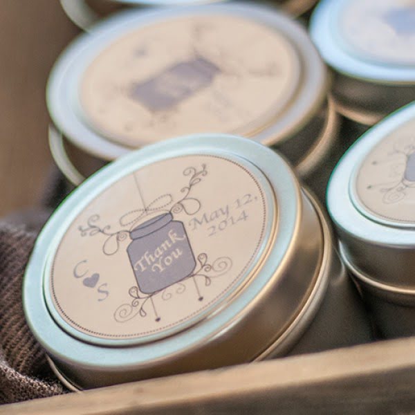 DIY Soy Candle Wedding Favors