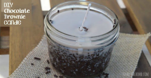DIY Chocolate Brownie Candle