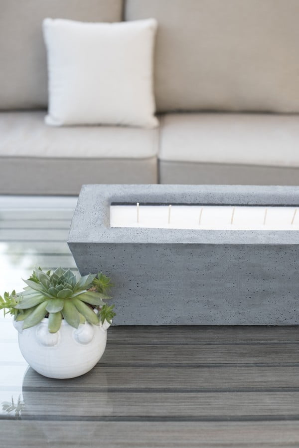 Oversized Concrete Candle DIY