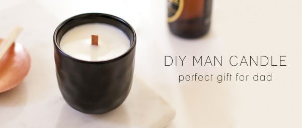 DIY MAN CANDLE