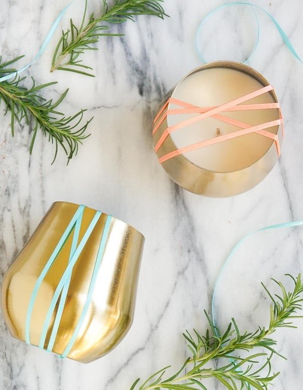 DIY Rosemary and Grapefruit Candle