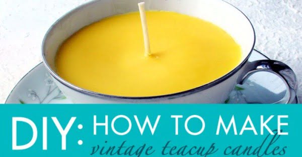 DIY Gift Idea: How to Make Vintage Teacup Candles