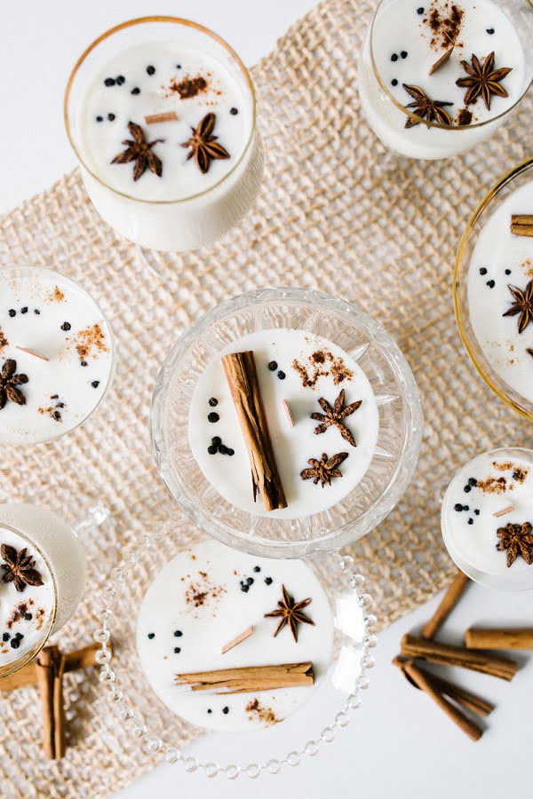 Eggnog Soy Wax Candle DIY with Essential Oils
