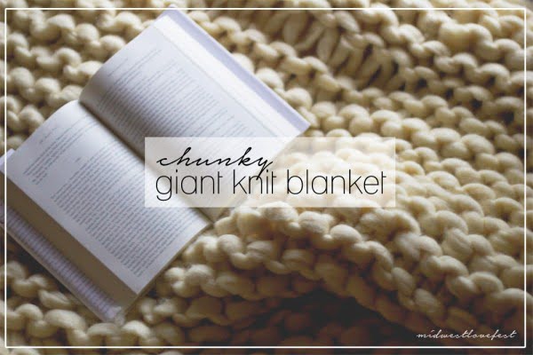 don't worry, stay cozy: DIY super-warm-and-cozy knit blanket    