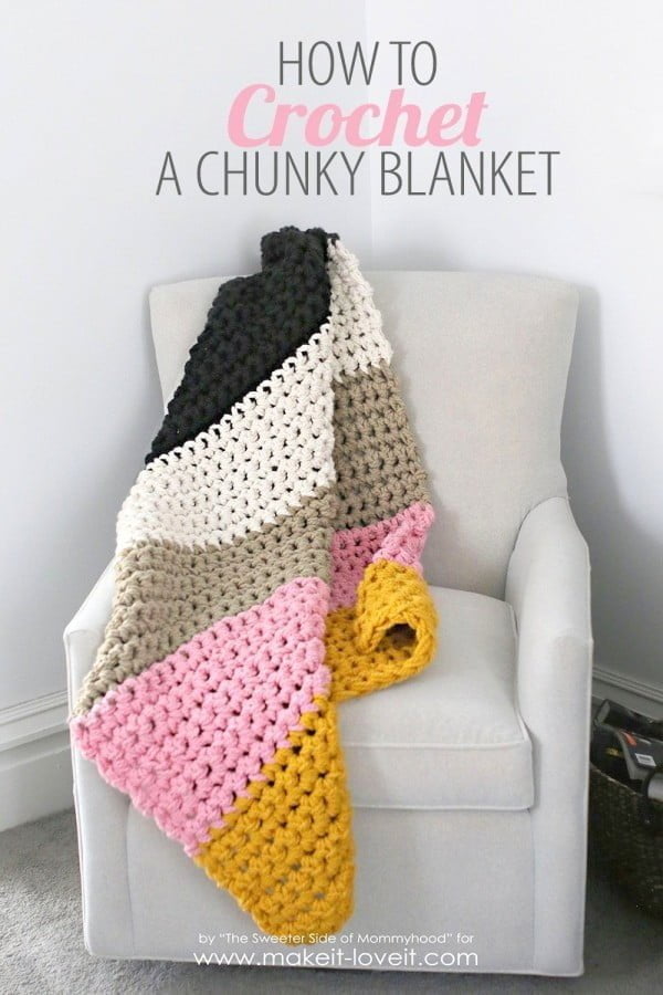 How to EASILY Crochet a Super Think & Chunky Blanket -- Pattern Optional    