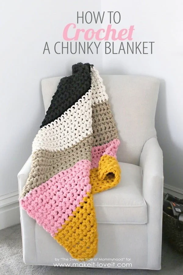 How to EASILY Crochet a Super Think & Chunky Blanket -- Pattern Optional    