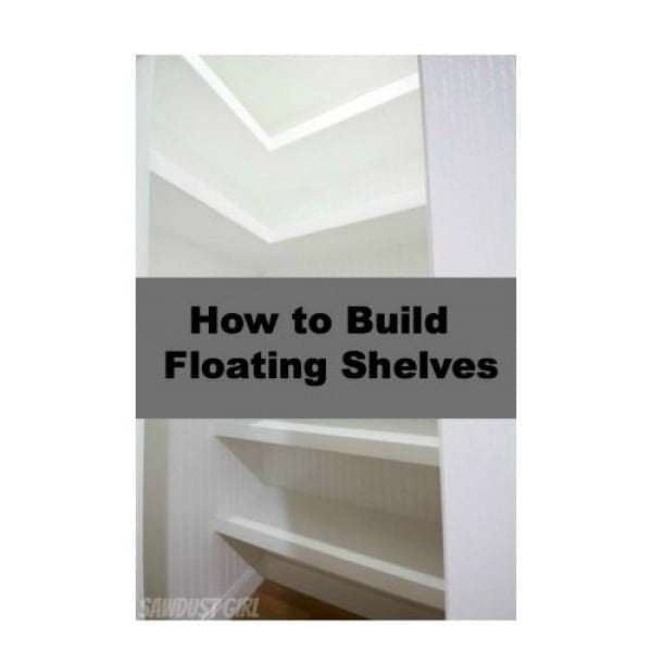 How to Build Corner Floating Shelves      