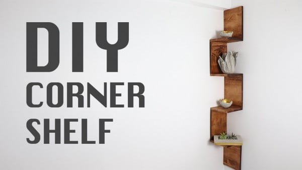 WOODEN WALL CORNER SHELF (Diy Project)      