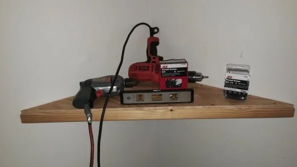 How To Build A Floating Corner Shelf For $1