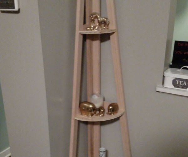 A Frame Style Corner Shelves      