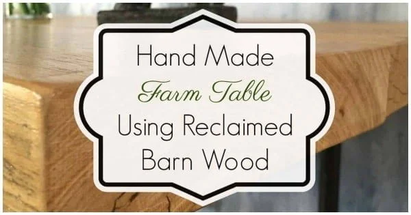 How to build a farm table with reclaimed barn wood and industrial steel pipe legs    