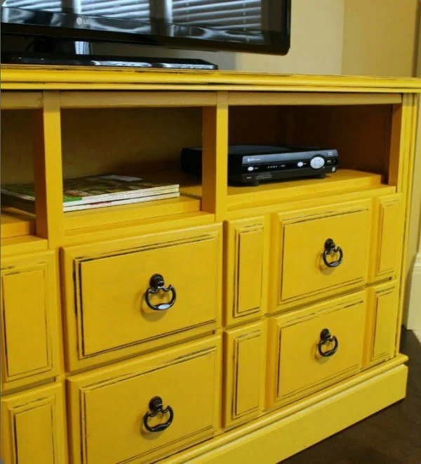 DIY Dresser turned TV Console with Tutorial • Domestic Superhero    