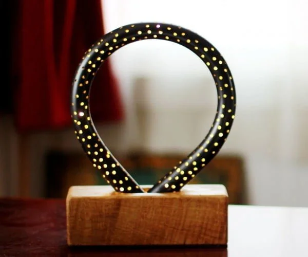 PVC Night Light W/ Wood & Fairy Lights    