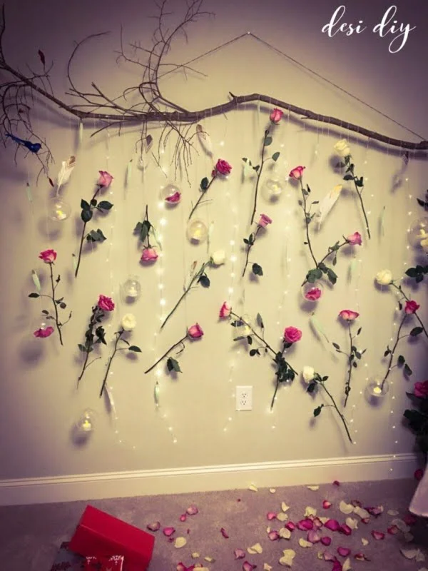 Fairy light backdrop    