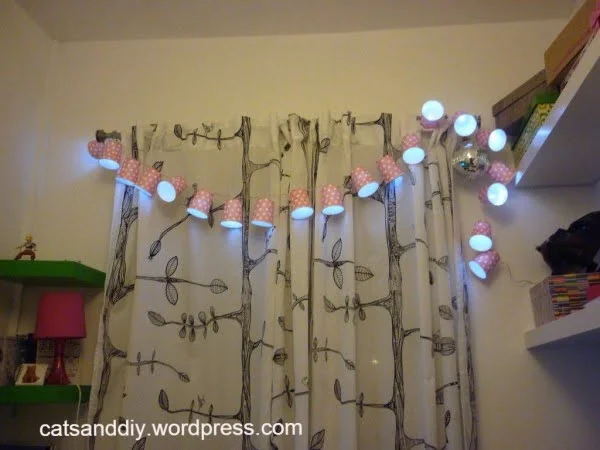 DIY Paper Cup String Lights    