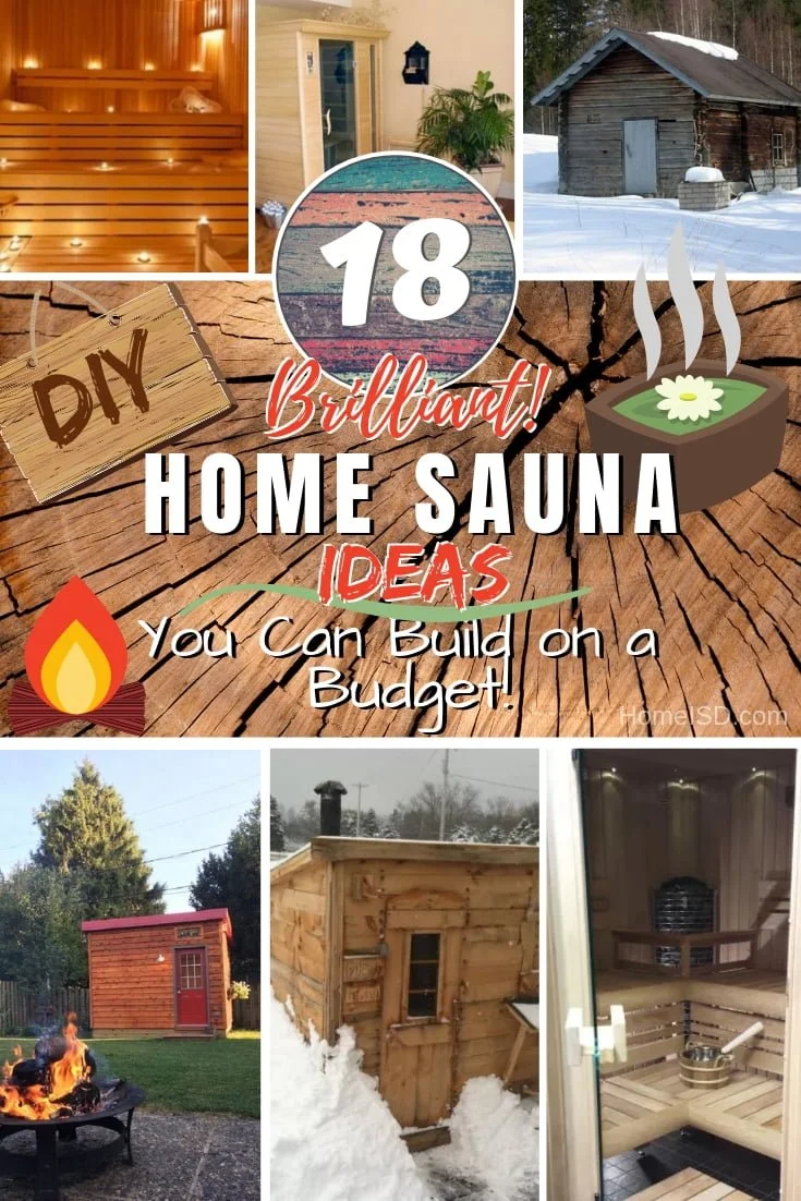 Build a DIY home sauna for the ultimate relaxation. Here are 18 brilliant project ideas to choose from! #DIY #woodworking