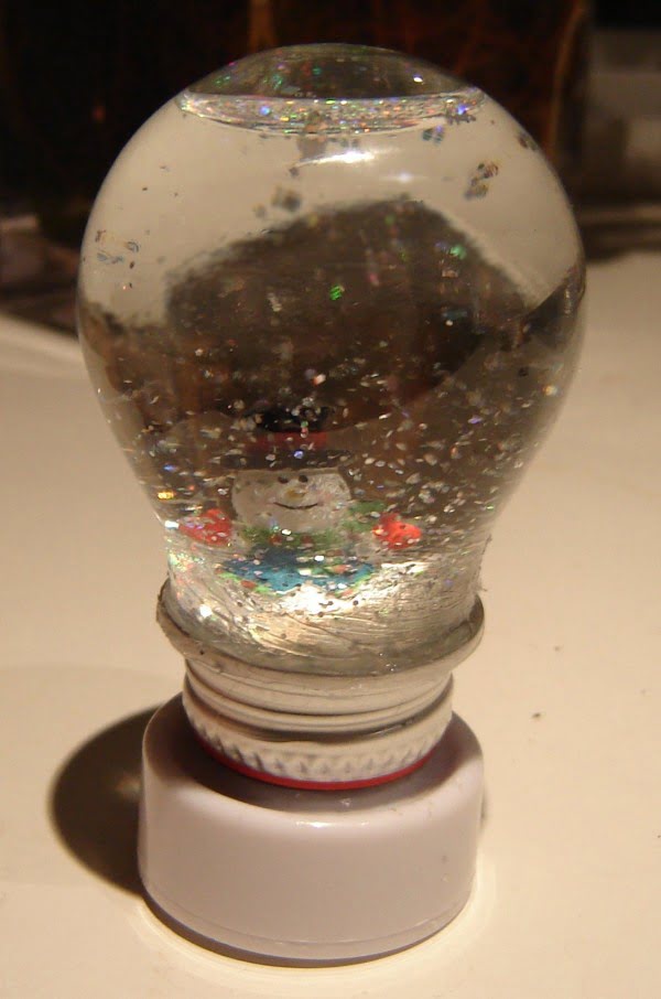 Light Bulb Snow Globes