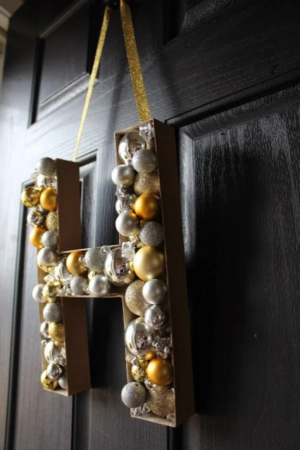 DIY MONOGRAM DOOR DECORATION