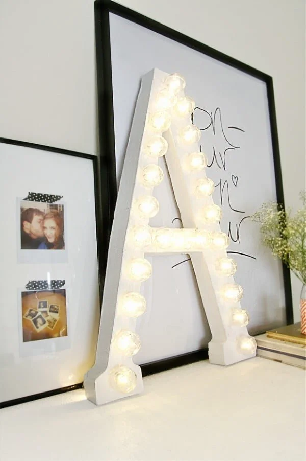 DIY Simple Marquee Letter