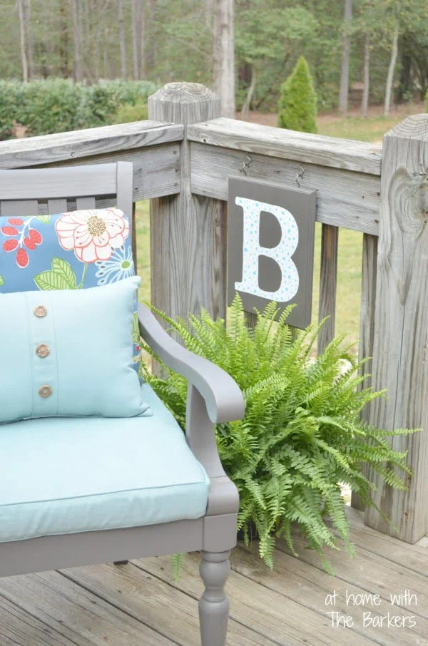 DIY Monogram Flag