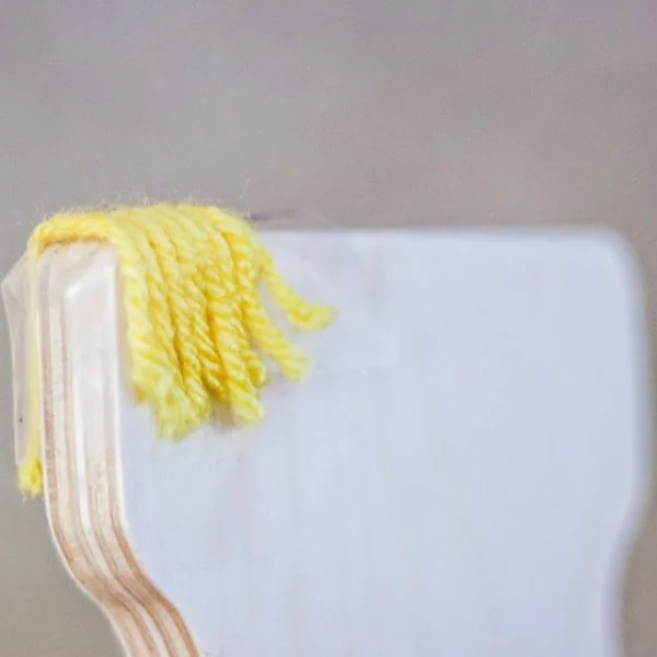 DIY Yarn Wrapped Monogram Wall Decor