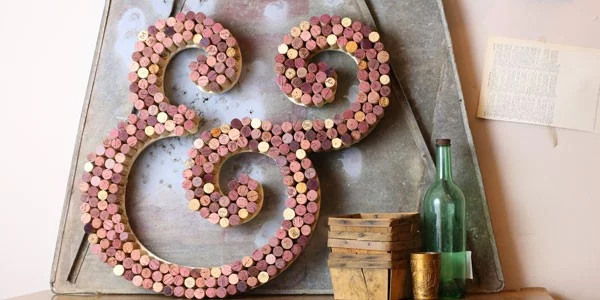 Wine Cork Letter DIY