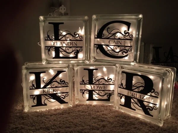 DIY Decorative Glass Blocks