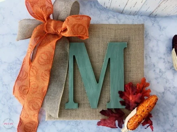 Easy DIY Monogram Sign for Fall Even If You Don't Craft